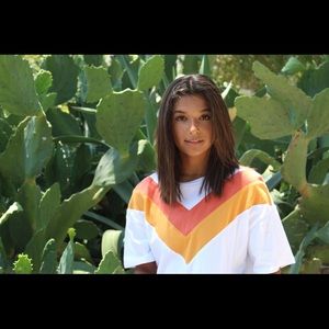 Forever 21 striped crop top